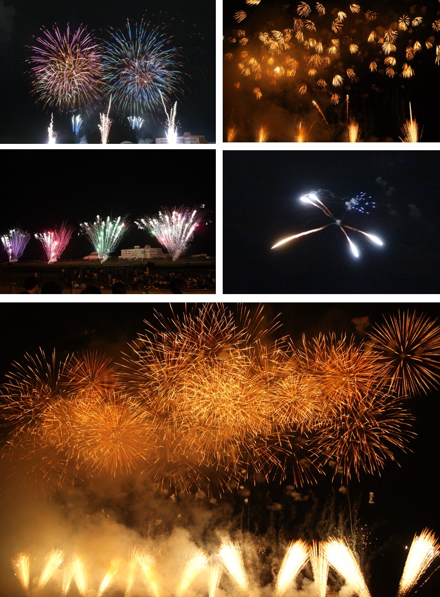 協栄産業　ジャパンテック　第67回　小山の花火　7月29日　小山市　水と光と音のシンフォニー　花火　fireworks　ワイドスターマイン　隅田川　ネット中継　オープニングカーニバル　カミナリ　OYAMA　HANABI