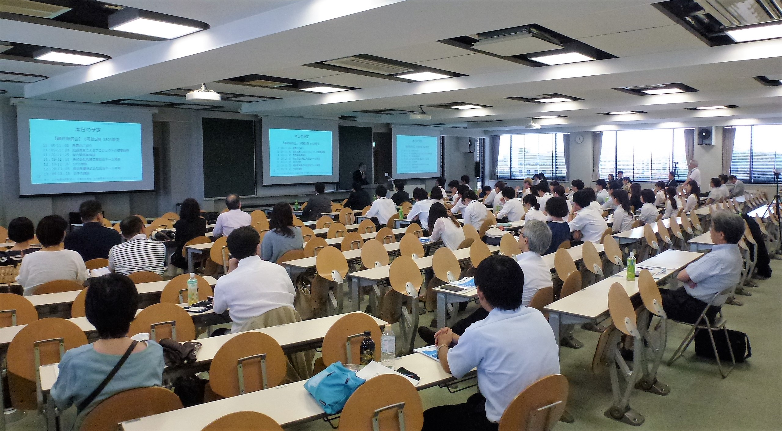 協栄産業株式会社　ジャパンテック　武蔵大学　江古田キャンパス　三学部横断型ゼミナール・プロジェクト　ペットボトル　PETボトル　リサイクル　社会学部　経済学部　人文学部　都市油田　循環型社会　CSV　CSR　最終報告会