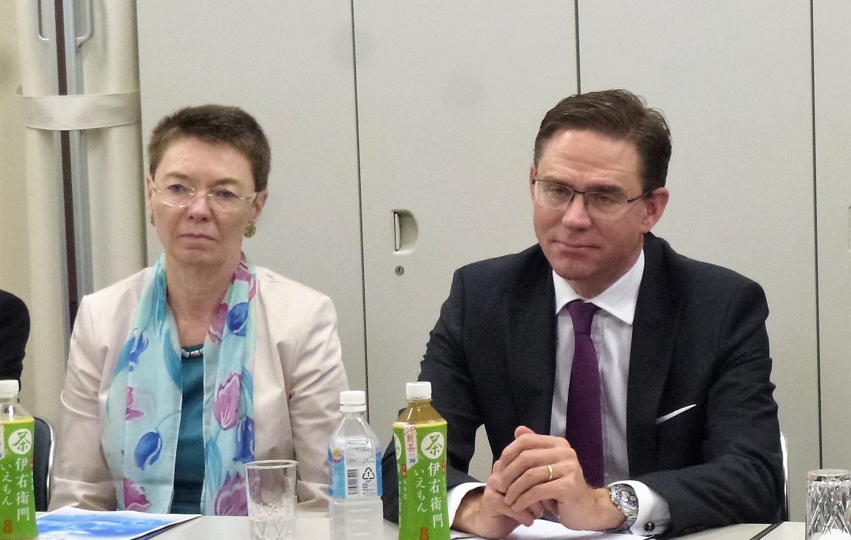 欧州委員会　副委員長　元フィンランド共和国首相　Jyrki　KATAINEN　ユルキ　カタイネン　次期駐日欧州連合（EU）大使　Patricia　FLOR　パトリシア　フロア　駐日欧州連合代表部　ボトルtoボトル　BtoB　FtoPダイレクトリサイクル　海洋ごみ問題　海洋ゴミ　サーキュラーエコノミー　Circular Economy　協栄産業　ジャパンテック　東京ペットボトルリサイクル　TPR　KYOEI　JTECH　古澤栄一　ペットボトル　リサイクル　PETボトル　