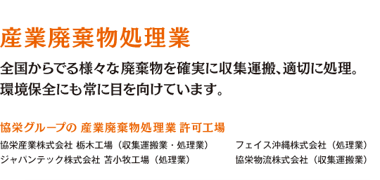 産業廃棄物処理業